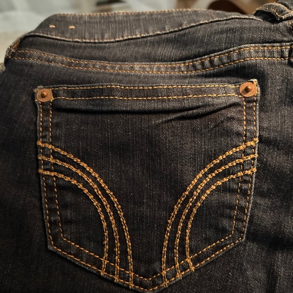 Hollister Long Flare Jeans  Sz 25 - Picture 6 of 10